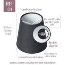 Ver imagem 1 de Cúpula Clássica Cônica Luminária 11x8x11cm Tecido Algodão Ref 01