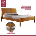 Ver imagem 5 de Cama Casal 160cm Amazone Amêndoa Mel Josandro Amêndoa Mel