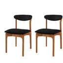 Ver imagem 1 de Kit 2 Cadeiras para Sala de Jantar Monaco Madeira Maciça