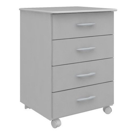 Gaveteiro Volante 04 Gav. 0,67×0,46×0,40m – Cor Cinza – INCOFLEX – 21210