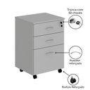 Ver imagem 3 de Gaveteiro Volante 04 Gav. 0,67×0,46×0,40m – Cor Cinza – INCOFLEX – 21210