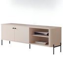 Ver imagem 1 de Rack para Tv Tucupí Bancada Off White Preto Jb Bechara