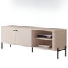 Rack para Tv Tucupí Bancada Off White Preto Jb Bechara - 1