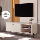 Ver imagem 3 de Rack para Tv Tucupí Bancada Off White Preto Jb Bechara