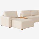 Ver imagem 5 de Sofá de Canto Modulado 291cm - 312cm 6 Lugares France Courino Off White - Sallar Home