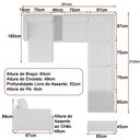 Ver imagem 4 de Sofá de Canto Modulado 291cm - 312cm 6 Lugares France Courino Off White - Sallar Home