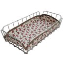 Ver imagem 3 de Cesta para Servir Pães Retangular Bolacha Doces Mesa Aço Cromado Tecido