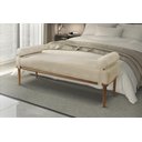 Ver imagem 2 de Recamier Banco Berlim Luxo Madeira Maciça Castellar Móbile Corino Off White