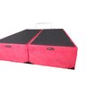 Cama Box Baú Queen Bipartido Suede Vermelho Com Pistão A Gás - 2