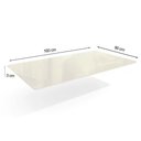 Ver imagem 4 de Mesa P- Cozinha Elba Tampo Madeirado C- Vidro 160cm Niquel-Freijo Bronze - Kappesberg
