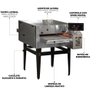 Forno Esteira a Gás para Pizza Hidro 50cm - 2