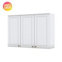 Ver imagem 3 de Armário Aéreo 120cm 3 Portas Americana Henn - Branco Hp Fosco