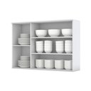 Ver imagem 4 de Armário Aéreo 120cm 3 Portas Americana Henn - Branco Hp Fosco