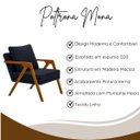 Ver imagem 4 de Mona Kit 2 Unidades Sala Escritório Design Moderno Linho:azul