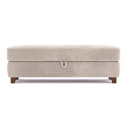 Recamier Calçadeira Bali 120cm Suede Bege- Inova Decorações - 2