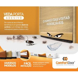 Veda Porta Adesivo 80cm Madeira - Comfort Door - 2