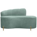 Ver imagem 3 de Sofá Namoradeira Orgânico Grécia 2 Lugares 145cm Bouclê:bouclê Verde Menta