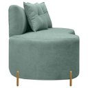 Ver imagem 5 de Sofá Namoradeira Orgânico Grécia 2 Lugares 145cm Bouclê:bouclê Verde Menta