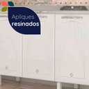 Ver imagem 5 de Balcão de Cozinha para Pia em Aço Star New 5 Portas 2 Gavetas Branco - Telasul