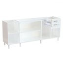 Ver imagem 3 de Balcão de Cozinha para Pia em Aço Star New 5 Portas 2 Gavetas Branco - Telasul