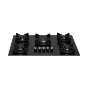 Cooktop 5 Bocas Gás Mesa Vidro Tripla Chama Infinity Bivolt Fischer