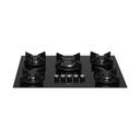Ver imagem 1 de Cooktop 5 Bocas Gás Mesa Vidro Tripla Chama Infinity Bivolt Fischer
