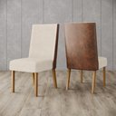 Ver imagem 4 de Mesa de Jantar Yara 200 C. Vidro 6 Cad. Anne Caramelo/linho - Henn