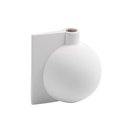 Ver imagem 1 de Vaso Decorativo 12 Cm Detalhe Formas Retas em Ceramica Branco