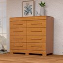 Ver imagem 1 de Cômoda Nalu 8 Gavetas 100% Mdf Cinamomo - Acp Móveis