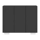 Ver imagem 6 de Gabinete Banheiro 3 Portas 90cm Multimóveis MP5031 Preto/Branco