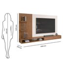 Ver imagem 4 de Painel para Bento Freijó Off White com Aparador Suri e Mesa de Centro Suri Off White - Dj Móveis