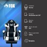 Cadeira Gamer Fox Racer Zerda com Apoio de Pés Branca W20 - 6