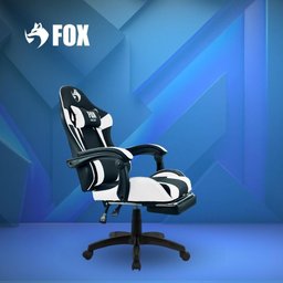 Cadeira Gamer Fox Racer Zerda com Apoio de Pés Branca W20 - 5