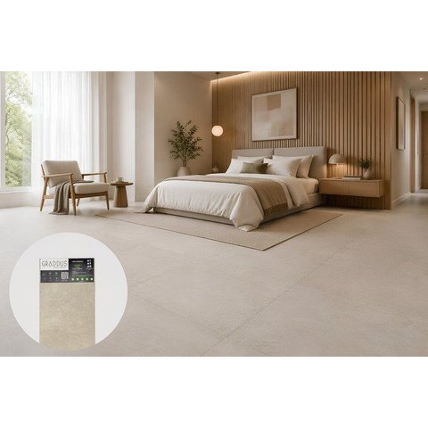 Piso Vinílico Colado Placa Platinum 2mm Graddus Cinza 5,8528m²