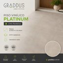 Ver imagem 5 de Piso Vinílico Colado Placa Platinum 2mm Graddus Cinza 5,8528m²