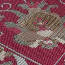 Ver imagem 2 de Passadeira Sala Antiderrapante Classico Persa Belga Domani:petunia Vermelho/0,50x0,80m