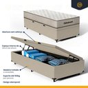 Ver mais imagens de Cama Box Baú com Colchão de Espuma D60 Ortobom Force Dream Solteiro 88cm