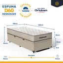 Ver imagem 6 de Cama Box Baú com Colchão de Espuma D60 Ortobom Force Dream Solteiro 88cm