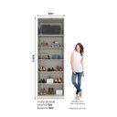 Ver imagem 2 de Guarda Roupa 2 Portas com Prateleiras Flex Seletto - Henn Areia