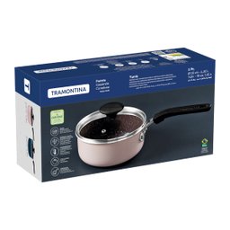 Panela Tramontina Tunis em Alumínio 16 Cm 1,35 L Cerâmico Rosa Trufado - 2