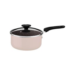 Panela Tramontina Tunis em Alumínio 16 Cm 1,35 L Cerâmico Rosa Trufado - 1