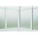 Ver imagem 2 de Vinil Adesivo Jateado Autocolante Porta Blindex Box Banheiro Janela Vitrine Película Jateada 2mts