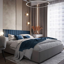 Ver imagem 6 de Kit 20 Cabeceiras Estofadas de Cama King Box Casal Modulada Autocolante 2,00mx45cm