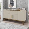 Aparador Buffet com 4 Portas e 1 Gaveta Retrô 136cm Multimóveis Cr50102 Off White Cinamomo - 1
