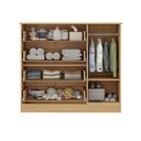 Ver imagem 5 de Cômoda Infantil 95cm 1 Porta com Vidro e 4 Gavetas Teddy Multimóveis Mp4489 Madeirado/off White