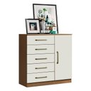 Ver mais imagens de Guarda Roupa Solteiro Paris 2045150 com Armário Multiuso 2 Portas New 2000192 e Cômoda Sapateira Mil