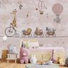 Papel De Parede Safari Animais Quarto De Bebê Infantil M² PP01R - 1