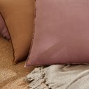 Ver imagem 3 de Almofada Retangular Lisa 43x60m:vinho/ Terracota/liso