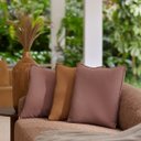 Ver imagem 2 de Almofada Retangular Lisa 43x60m:vinho/ Terracota/liso