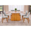 Ver imagem 1 de Mesa Sala Viena 136 + 6 Cad Bia Freijo DJ Móveis